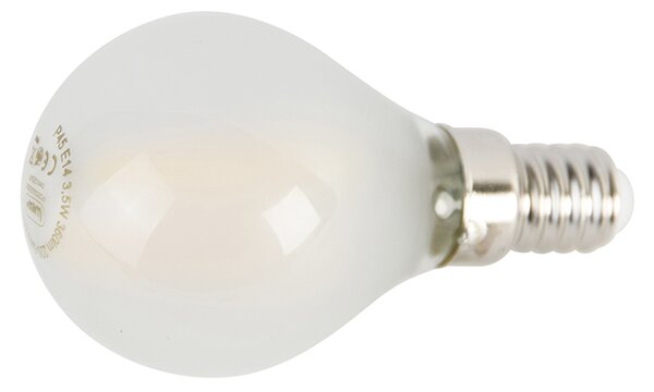Sada 4 LED žiaroviek E14 P45 matná 3,5W 360lm 2700K