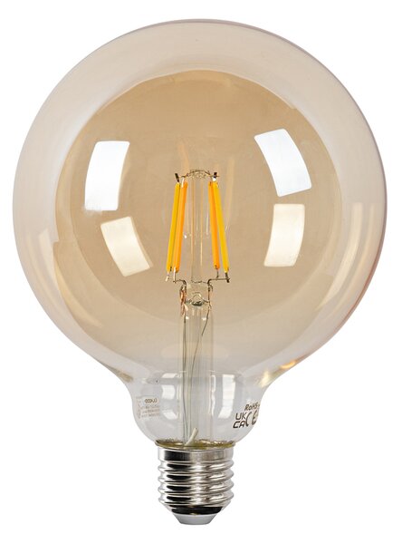 Sada 5 inteligentných LED žiaroviek E27 G125 zlatá 4,9 W 470 lm 1800-4000 K