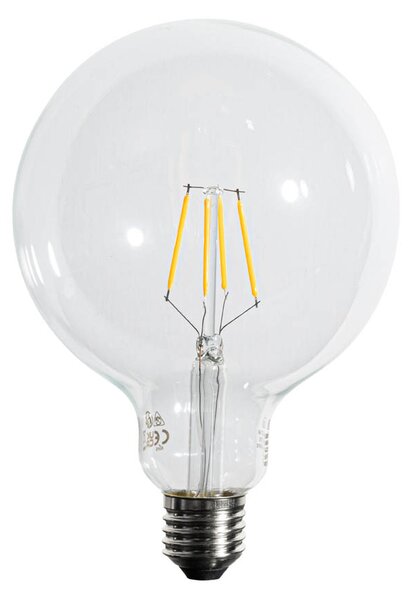 Sada 5 E27 3-stupňových stmievateľných LED žiaroviek so špirálovým vláknom G125 4W 450 lm 2700K