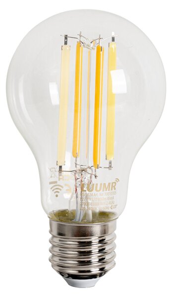 Sada 5 inteligentných stmievateľných LED žiaroviek E27 A60 číra 7W 806 lm 2700-6500K
