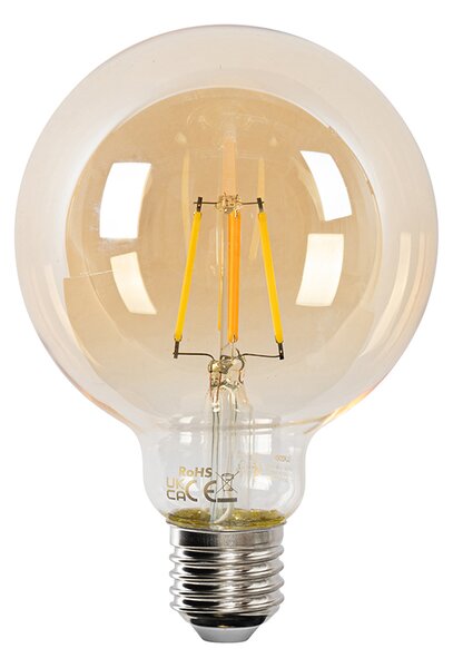 Sada 5 stmievateľných LED žiaroviek E27 G95 4,9W 320 lm 2500K
