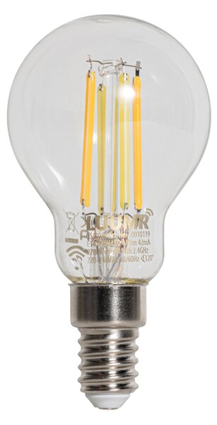 Sada 5 inteligentných LED žiaroviek E14 P45 číra 4,2 W 470 lm 2700 – 6500 K