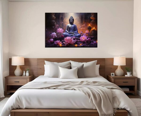 Obraz na plátne Budha a svätyňa