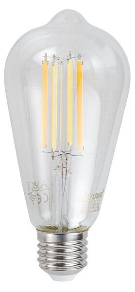 Sada 5 ks Inteligentné stmievateľné LED žiarovky E27 ST64 číre 7W 806lm 2700-6500K