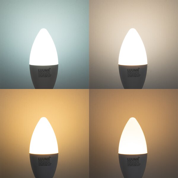 Sada 5 inteligentných LED žiaroviek E14 C37 Opal RGBW 4.9W 470 lm 2700-6500K