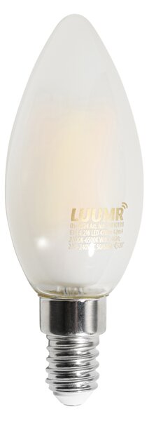 Sada 5 inteligentných LED žiaroviek E14 C35 matných 4,2W 470 lm 2700-6500K