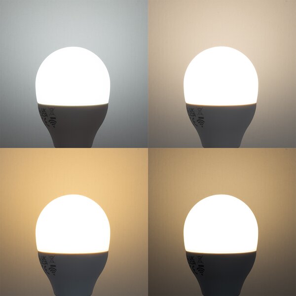 Sada 5 Smart E14 LED žiaroviek G45 Opál RGBW 4.9W 470 lm 2700-6500K