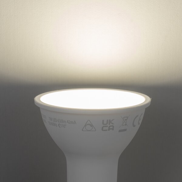 Sada 5 inteligentných stmievateľných LED žiaroviek GU10 50mm Opálová 7W 630 lm 4000K