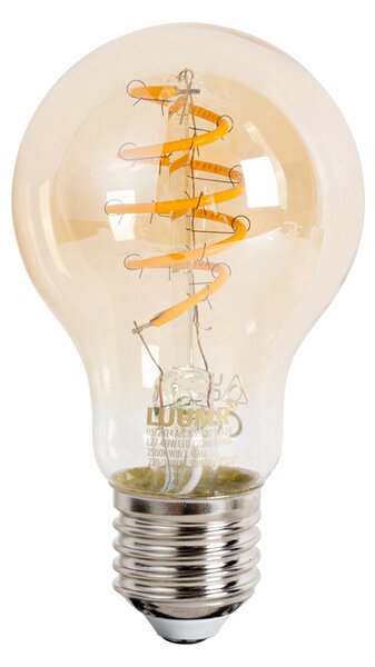 Sada 5 ks Inteligentné stmievateľné LED žiarovky E27 A60 Jantárová 4,9 W 320 lm 2500 K