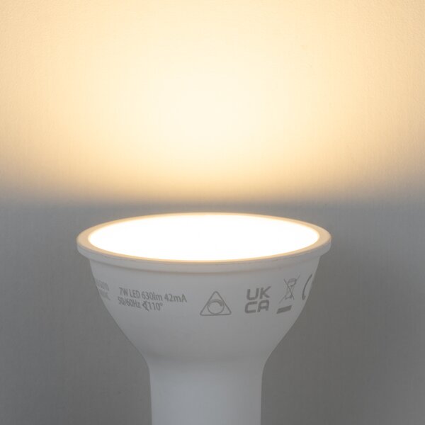 Sada 5 inteligentných stmievateľných LED žiaroviek GU10 50 mm opálová 7 W 630 lm 2700 K