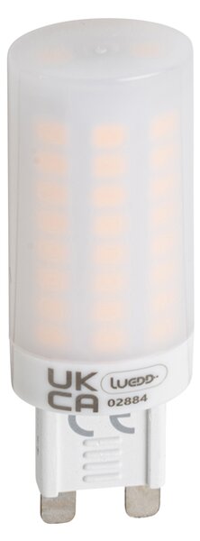 Sada 5 stmievateľných LED žiaroviek G9 s 3-stupňovým stmievaním, opál, 4,5 W, 500 lm, 2700 K