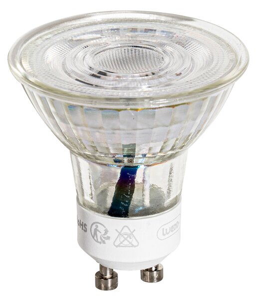 Sada 5 LED žiaroviek GU10 50 mm číra 3W 230 lm 2700K