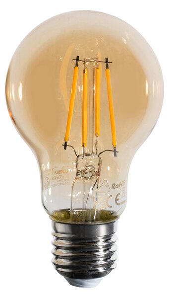 Sada 5 stmievateľných LED žiaroviek E27 A60 zlatá 4W 420 lm 2200K