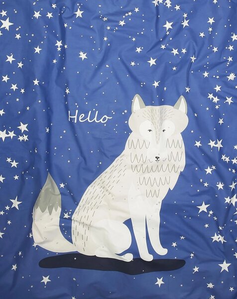 Svietiace bavlnené obliečky do postieľky MAGIC STARS modré Rozmer obliečky: 40 x 60 cm | 100 x 135 cm