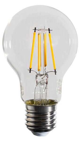 Sada 5 stmievateľných LED žiaroviek E27 A60 číra 4,5W 500 lm 2700K