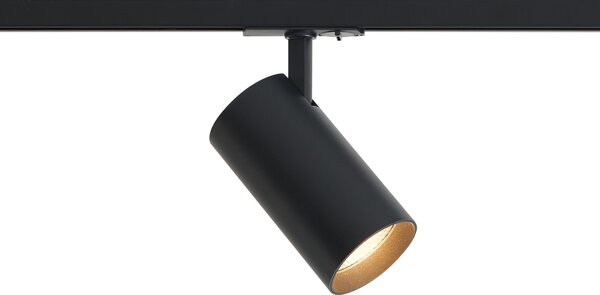 Moderný reflektor čierny pre 1-fázový koľajnicový systém vrátane LED - Iconic Mark