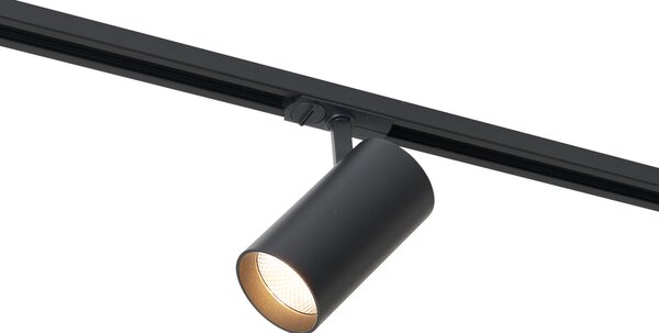 Moderný reflektor čierny pre 1-fázový koľajnicový systém vrátane LED - Iconic Mark