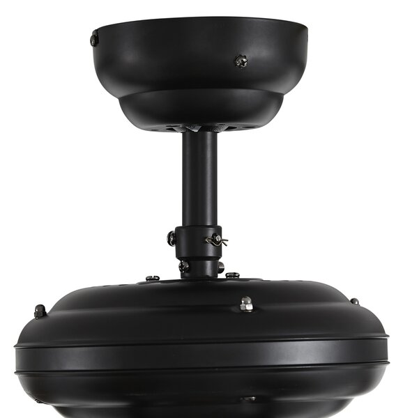 Stropný ventilátor čierny 107,5 cm s ťahovým spínačom - Mistral Busa