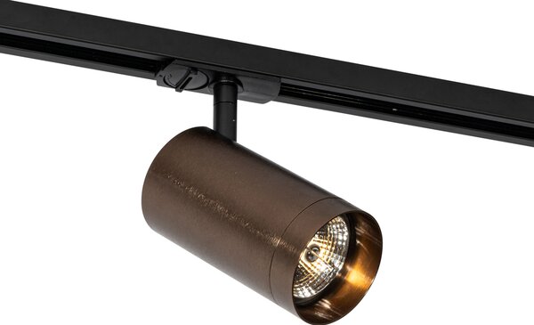 Moderný koľajnicový systém s 5 bodovými svetlami tmavý bronz 1-fázový GU10 70mm - Iconic Jeana Luxe