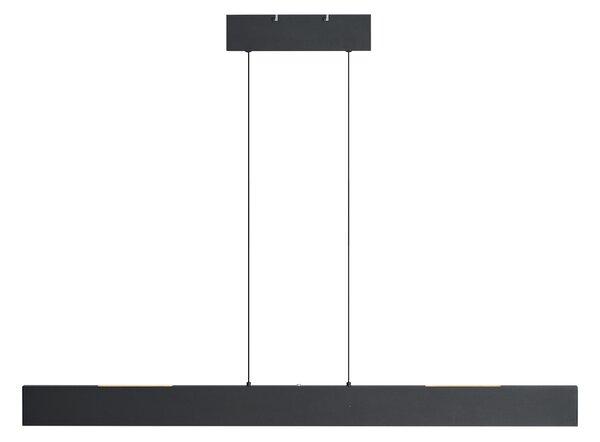 Moderné závesné svietidlo čierne vrátane LED 3-stupňové stmievateľné Easylift - Straight