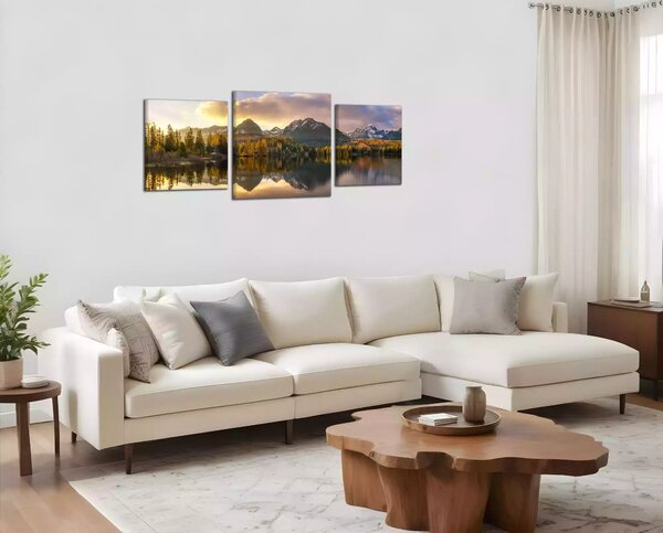 Obraz na plátne Panoráma Tatry a pleso