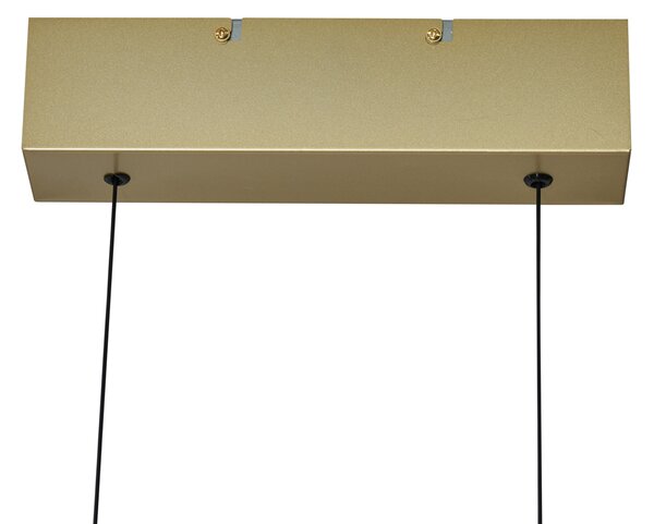 Moderné závesné svietidlo mosadzné vrátane LED 3-stupňové stmievateľné Easylift - Straight