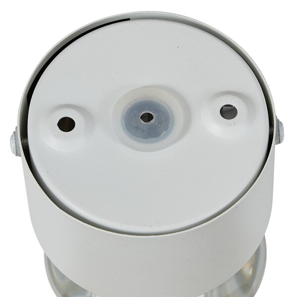 Dizajnové nástenné svietidlo biele vrátane LED IP44 - Lens