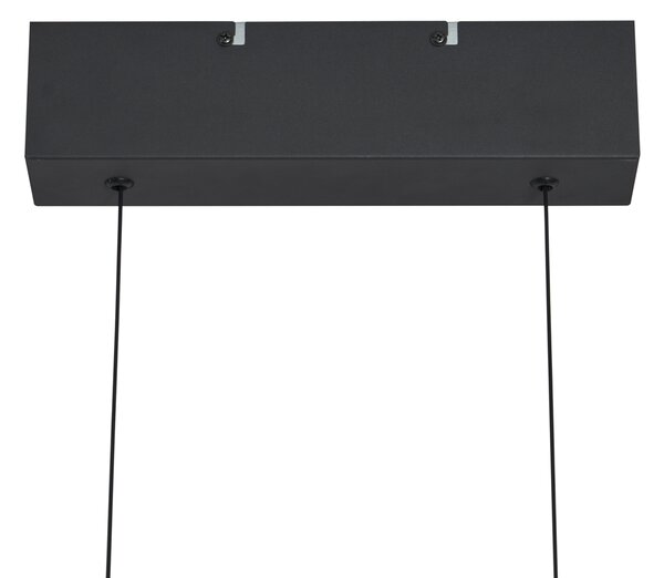 Moderné závesné svietidlo čierne vrátane LED 3-stupňové stmievateľné Easylift - Straight