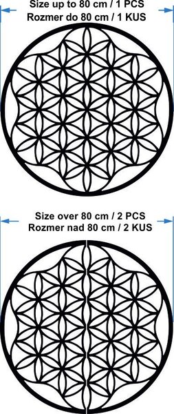 Energetický obraz mandala na stenu z preglejky - rozmer od 50 do 120 cm I SENTOP PR0337