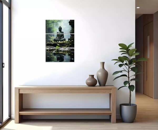 Moderný obraz Budha a džungľa