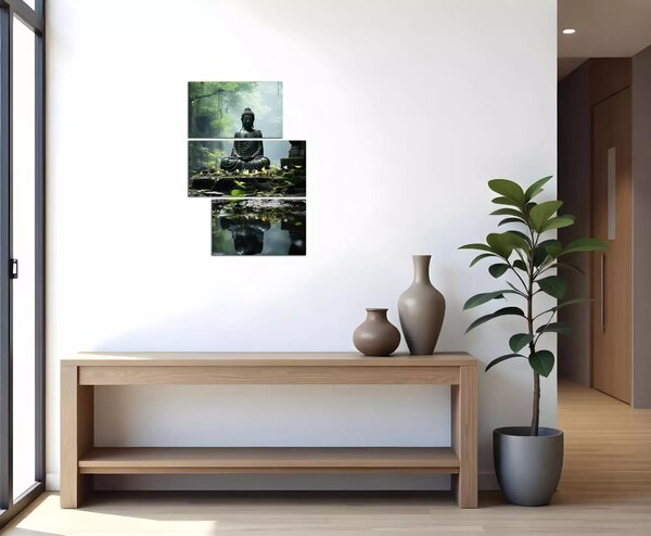 Moderný obraz Budha a džungľa