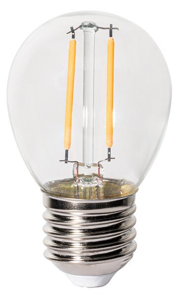 Sada 5 stmievateľných LED žiaroviek E27 P45 z číreho skla 3W 250 lm 2200K
