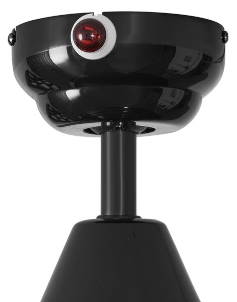 Stropný ventilátor čierny 132 cm vrátane LED s diaľkovým ovládaním - Cool Anello