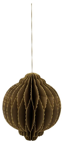 Papierové vianočné ozdoby Alsta Brown Ø 8 cm – set 4 ks