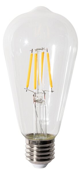 Sada 5 stmievateľných LED žiaroviek E27 ST64 číra 5W 600 lm 2700K
