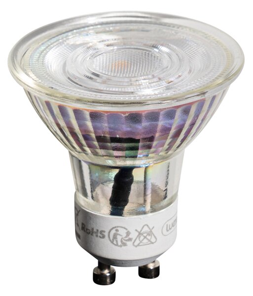 Sada 5 GU10 50mm LED žiaroviek číra 3,5W 330 lm 3000K