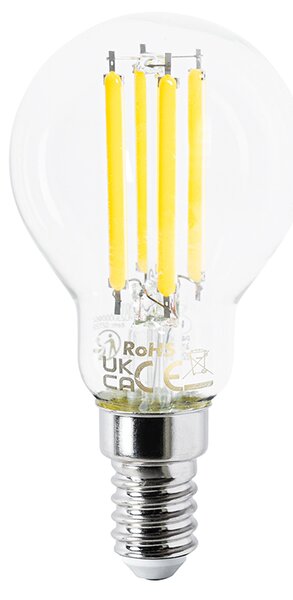 Sada 5 LED žiaroviek E14 P45 číre 2,2 W 470 lm 2700 K