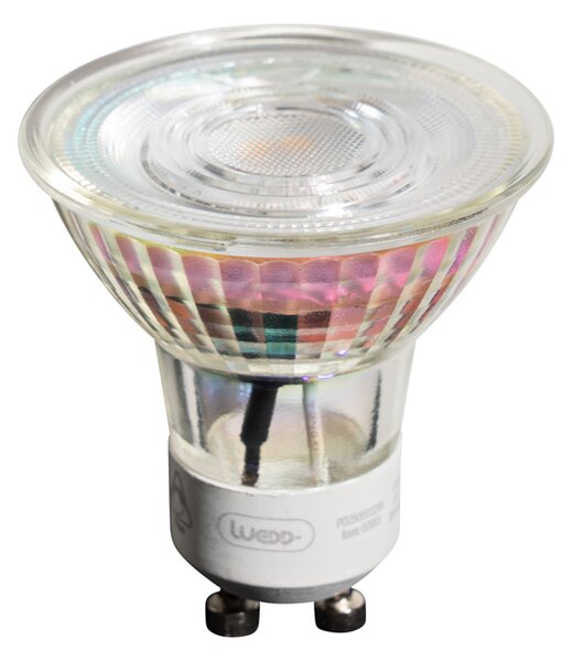 Sada 5 stmievateľných LED žiaroviek GU10 50 mm číra 4,9 W 450 lm 2700 K