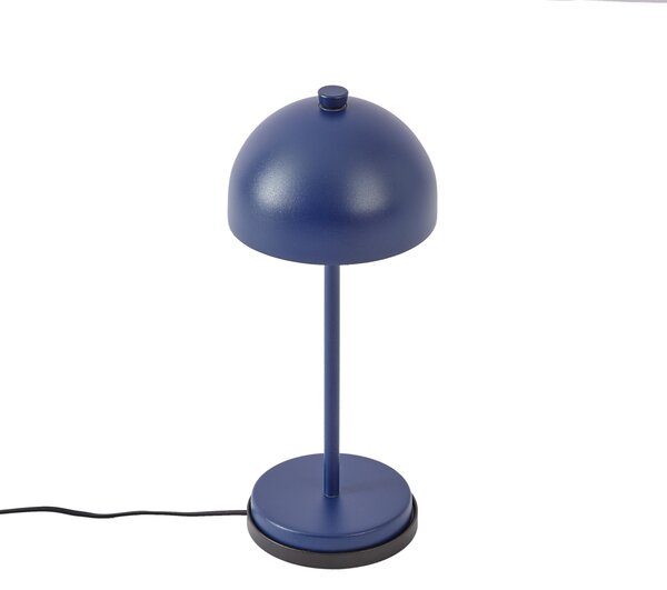 Stolná lampa modrá vrátane LED IP54 Nabíjateľná s nabíjacou stanicou - Squirrel