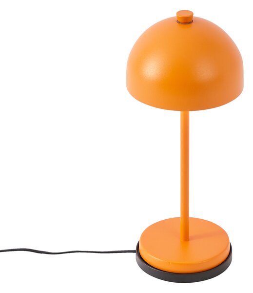 Stolná lampa oranžová vrátane LED IP54 Nabíjateľná s nabíjacou stanicou - Squirrel