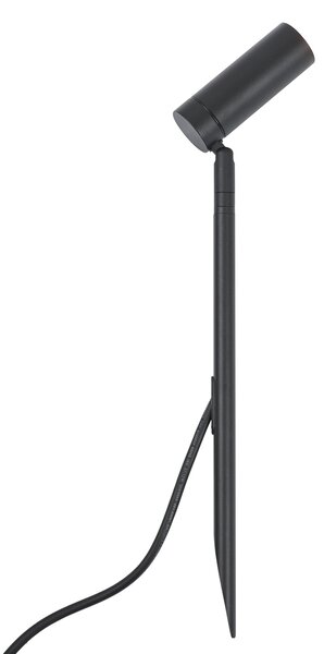 Bodové svietidlo so zemným hrotom čierne 40 cm vrátane LED nastaviteľné IP65 vrátane kábla a zástrčky - Carl