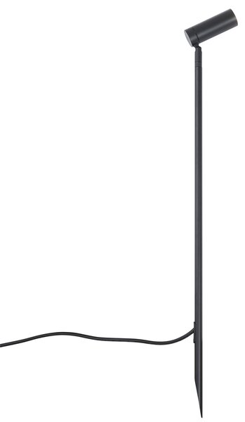 Bodové svietidlo čierne 80 cm vrátane LED nastaviteľné IP65 vrátane kábla a zástrčky - Carl