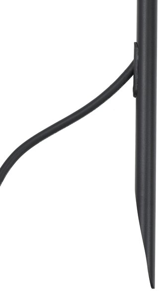 Bodové svietidlo čierne 80 cm vrátane LED nastaviteľné IP65 vrátane kábla a zástrčky - Carl