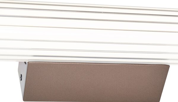 Retro nástenná lampa bronzová 60,4 cm vrátane LED IP44 - Coco