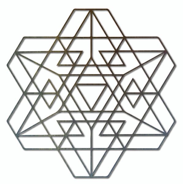 Stylesa Geometrický obraz na stenu z drevenej preglejky I SENTOP PR0334 preglejka