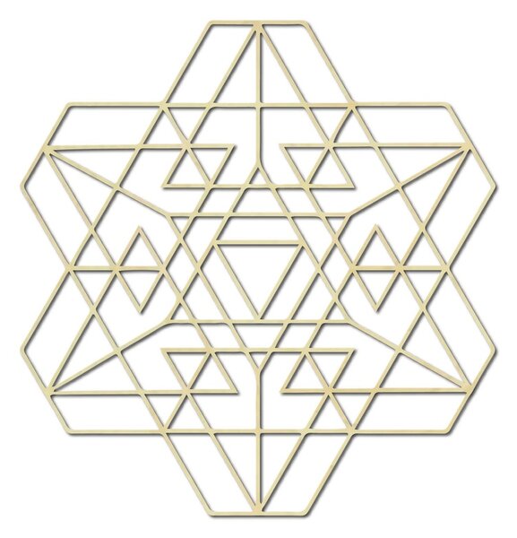 Stylesa Geometrický obraz na stenu z drevenej preglejky I SENTOP PR0334 preglejka