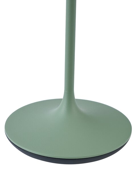 Stolná lampa zelená vrátane LED IP65 Nabíjateľná s nabíjacou stanicou - Bass