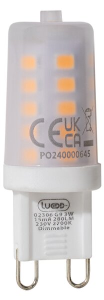 Sada 5 stmievateľných LED žiaroviek G9 3W 280 lm 2700K