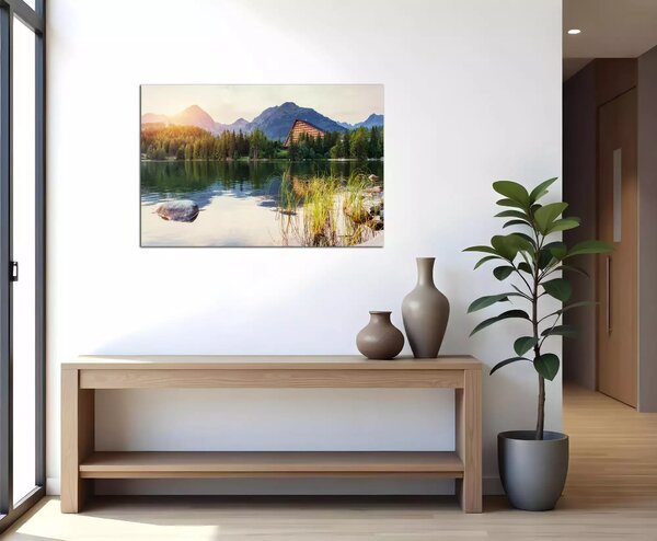 Obraz na plátne Tatry a západ slnka