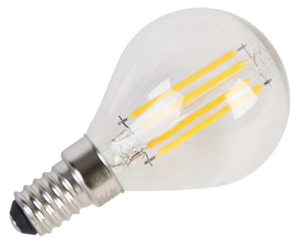 Sada 5 LED žiaroviek E14 Filament P45 4W 470 lm 2700K